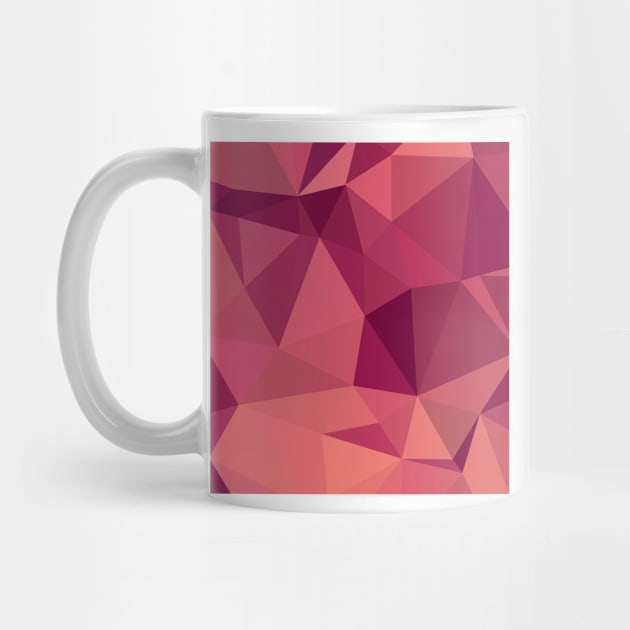 Deep Cerise Purple Abstract Low Polygon Background by retrovectors